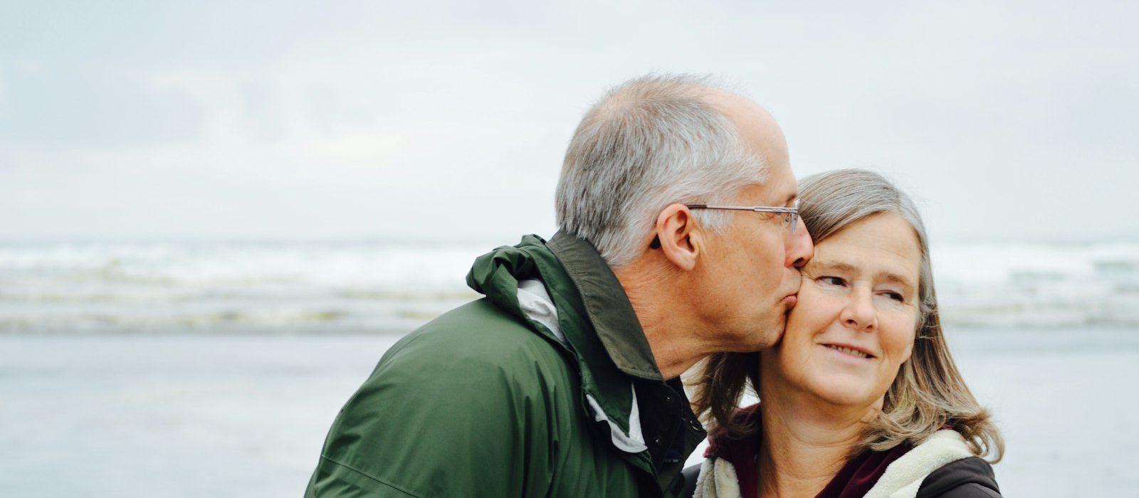 An older couple together outdoors